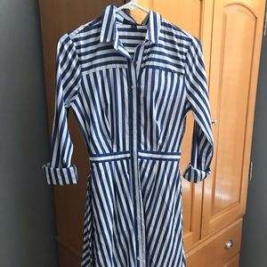 J Crew tie waist shirt dress size 0
